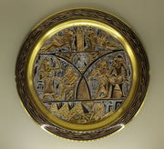 Handmade Golden Plate – "قرص الفرعون" (Qurs al-Fara‘on) – "Disk of the Pharaoh"