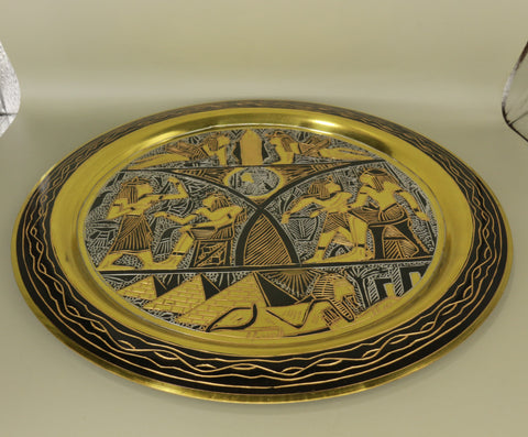 Handmade Golden Plate – "قرص الفرعون" (Qurs al-Fara‘on) – "Disk of the Pharaoh"