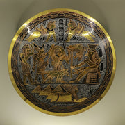 Handmade Golden Plate – "الفن الأبدي" (Al-Fann al-Abadi) – "Eternal Art"