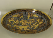Handmade Golden Plate – "الفن الأبدي" (Al-Fann al-Abadi) – "Eternal Art"
