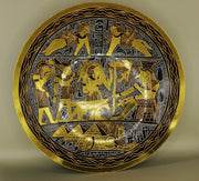 Handmade Golden Plate – "الفن الأبدي" (Al-Fann al-Abadi) – "Eternal Art"