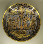 Handmade Golden Plate – "تاج الملك" (Taj al-Malik) – "Crown of the King"