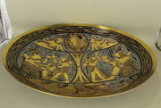 Handmade Golden Plate – "تاج الملك" (Taj al-Malik) – "Crown of the King"