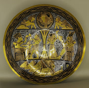 Handmade Golden Plate – "تاج الملك" (Taj al-Malik) – "Crown of the King"