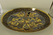 Handmade Golden Plate – "ذهب فرعون" (Dhahab Firaun) – "Pharaoh’s Gold"