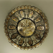 Handmade Golden Plate – "مقاتلو مصر" (Muqatilū Misr) – "Warriors of Egypt"