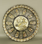 Handmade Golden Plate – "مقاتلو مصر" (Muqatilū Misr) – "Warriors of Egypt"