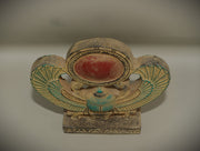 Royal Egyptian Artifact – "جعران مجنح" (Jaʿrān Majnīḥ) – "Winged Scarab" (pharaonic schist)
