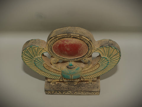 Royal Egyptian Artifact – "جعران مجنح" (Jaʿrān Majnīḥ) – "Winged Scarab" (pharaonic schist)