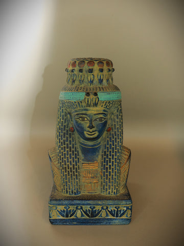 Royal Egyptian Artifact – "كليوباترا" (Klyōpātrā) – "Cleopatra" (blue pharaonic schist)