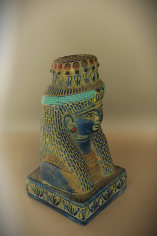 Royal Egyptian Artifact – "كليوباترا" (Klyōpātrā) – "Cleopatra" (blue pharaonic schist)