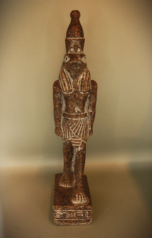 Royal Egyptian Artifact – "حورس" (Ḥūrūs) – "Horus" (light granite)