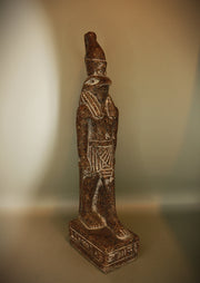 Royal Egyptian Artifact – "حورس" (Ḥūrūs) – "Horus" (light granite)