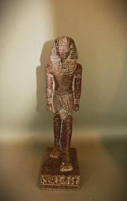Royal Egyptian Artifact – "رمسيس" (Ramsīs) – "Ramses" (Standing Figure) (light granite)