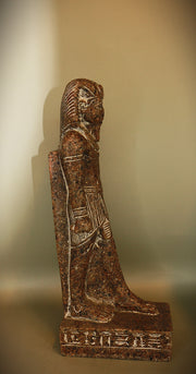 Royal Egyptian Artifact – "رمسيس" (Ramsīs) – "Ramses" (Standing Figure) (light granite)