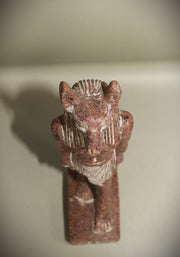 Royal Egyptian Artifact – "أنوبيس" (Anūbīs) – "Anubis" (dark granite)