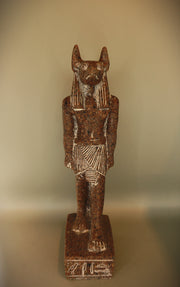 Royal Egyptian Artifact – "أنوبيس" (Anūbīs) – "Anubis" (dark granite)