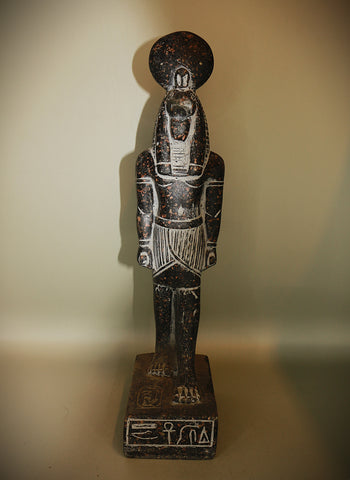 Royal Egyptian Artifact – "أنوبيس" (Anūbīs) – "Anubis" (Standing Figure) (granite)