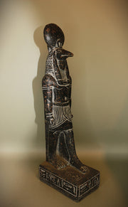 Royal Egyptian Artifact – "أنوبيس" (Anūbīs) – "Anubis" (Standing Figure) (granite)