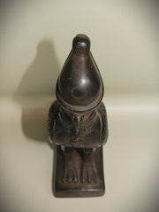 Royal Egyptian Artifact – "حورس" (Ḥūrūs) – "Horus"  (pharaonic basalt)
