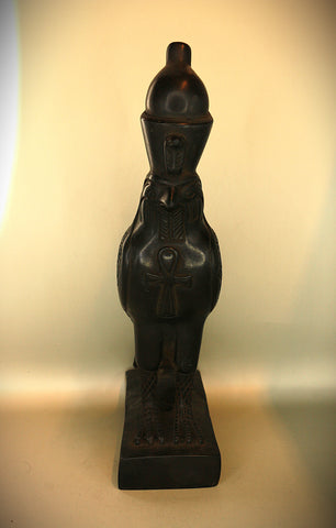 Royal Egyptian Artifact – "حورس" (Ḥūrūs) – "Horus"  (pharaonic basalt)