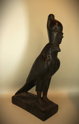 Royal Egyptian Artifact – "حورس" (Ḥūrūs) – "Horus"  (pharaonic basalt)