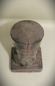 Royal Egyptian Artifact – "نفرتيتي" (Nafertītī) – "Nefertiti" (pharaonic basalt)