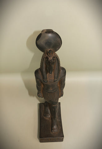 Royal Egyptian Artifact – "أنوبيس" (Anūbīs) – "Anubis" (Standing Figure) (pharaonic basalt)