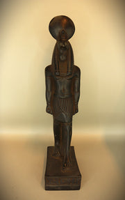 Royal Egyptian Artifact – "أنوبيس" (Anūbīs) – "Anubis" (Standing Figure) (pharaonic basalt)