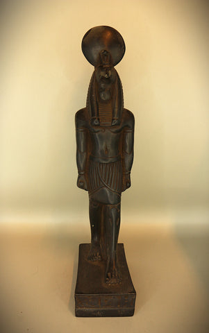 Royal Egyptian Artifact – "أنوبيس" (Anūbīs) – "Anubis" (Standing Figure) (pharaonic basalt)